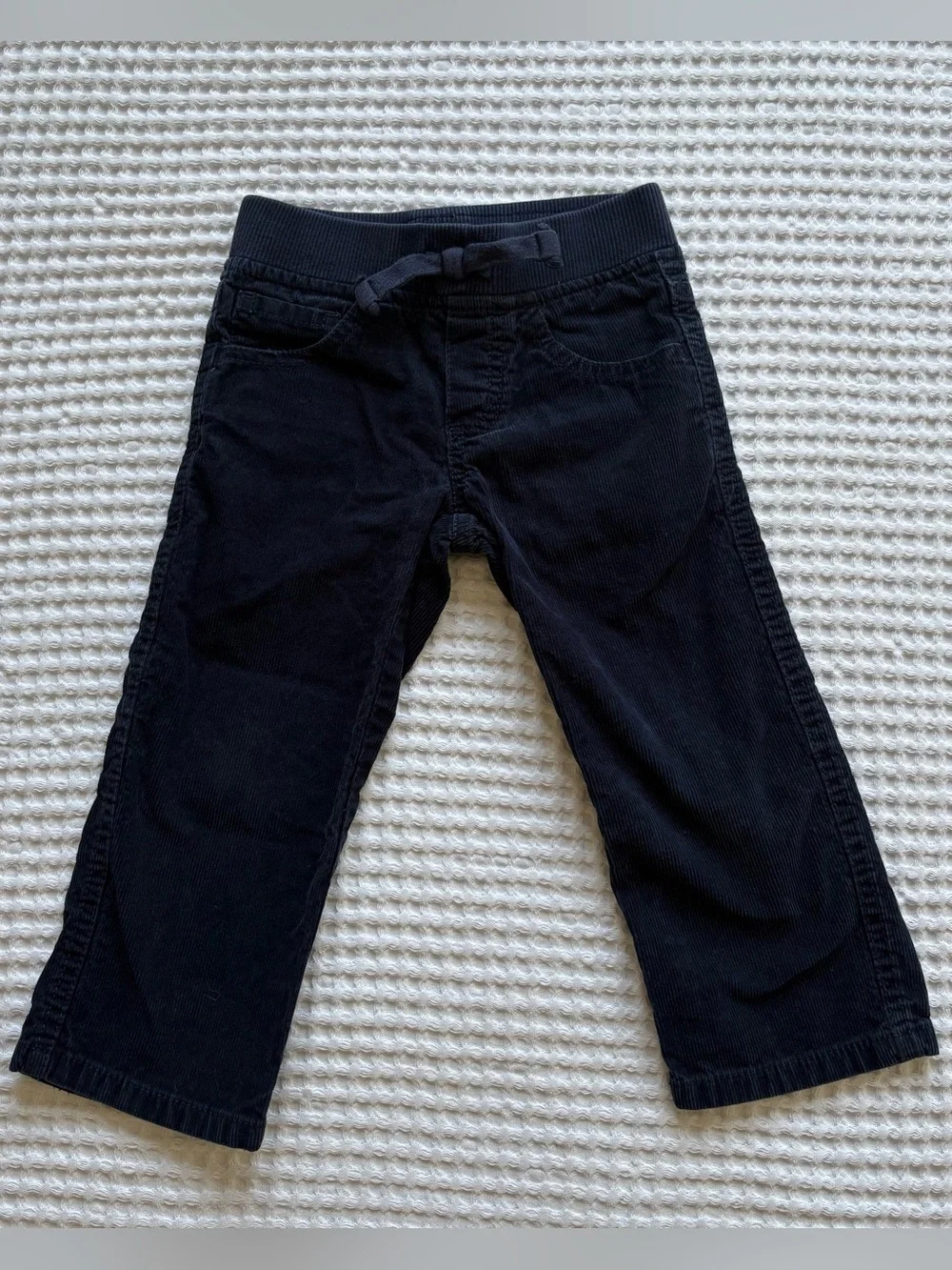 Gymboree Boys Navy Corduroy Pull-On Pants Elastic Waist 2T